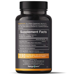 Close-up of 1500 mg maca root capsules