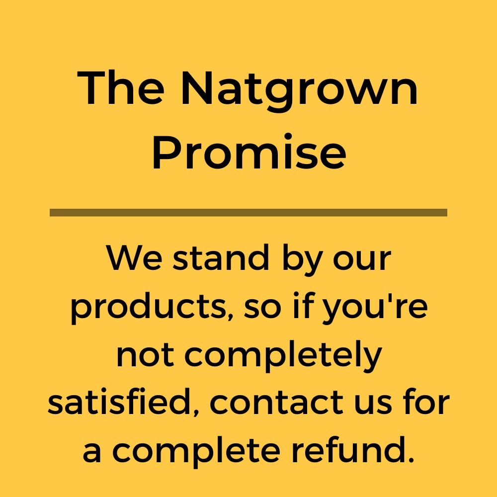 Vegan, gluten-free and dairy-free Natgrown supplement label indicating USA-made