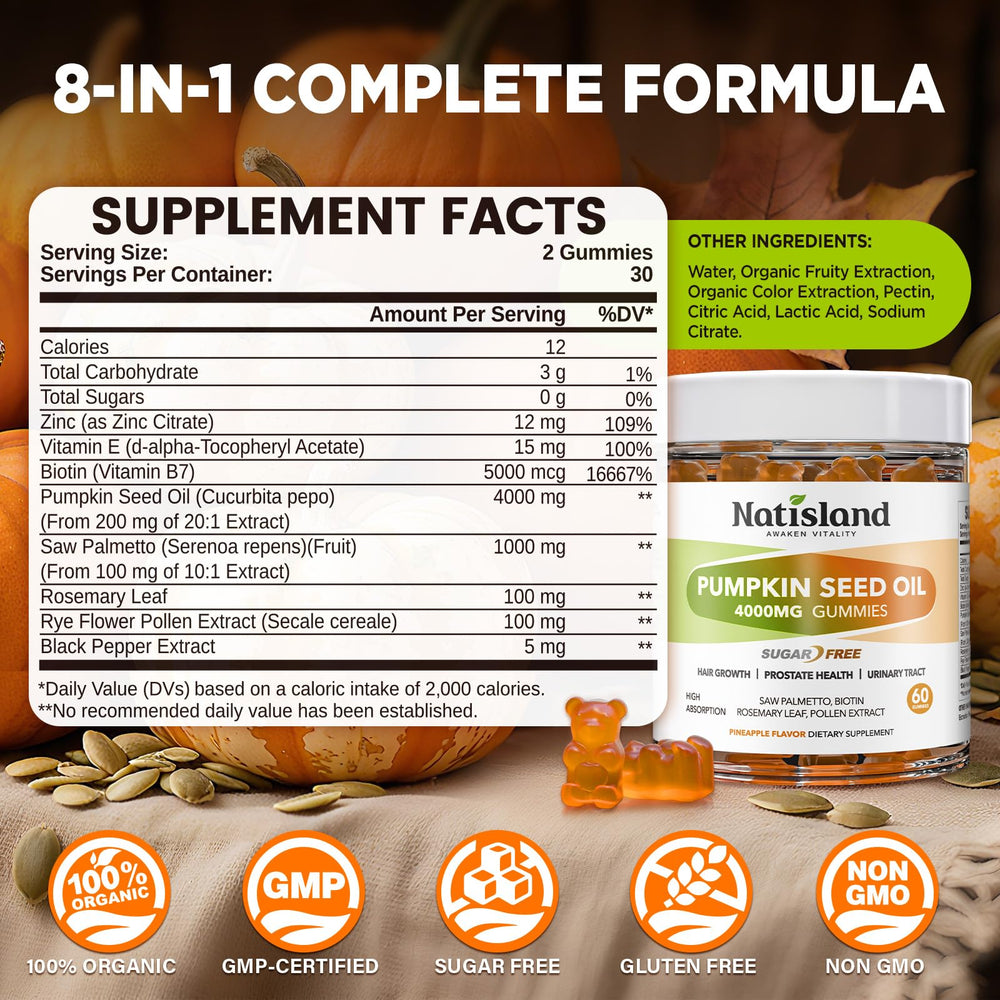 NATISLAND Pumpkin Seed Oil Gummies packshot