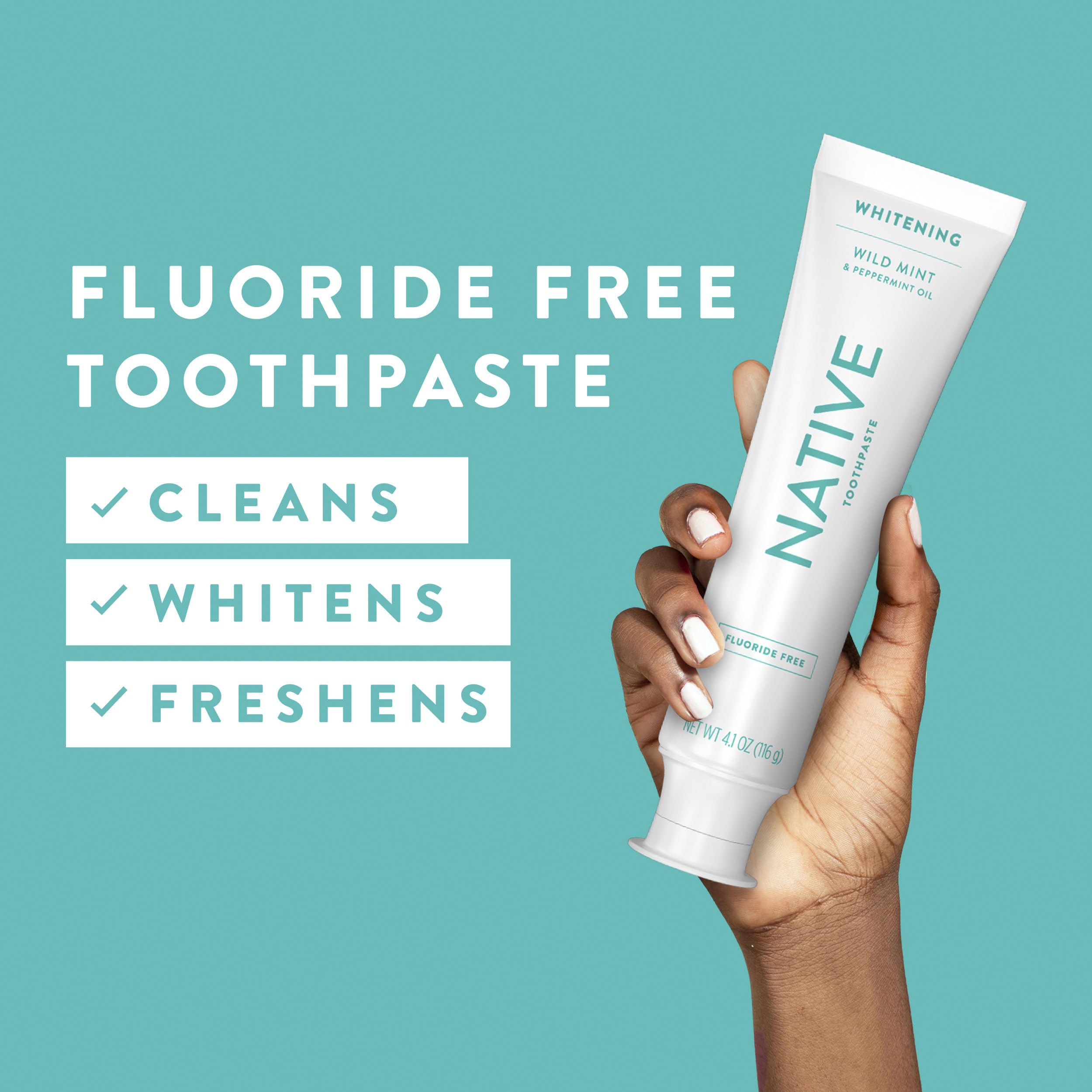 Three Wild Mint toothpaste tubes in a 3-pack