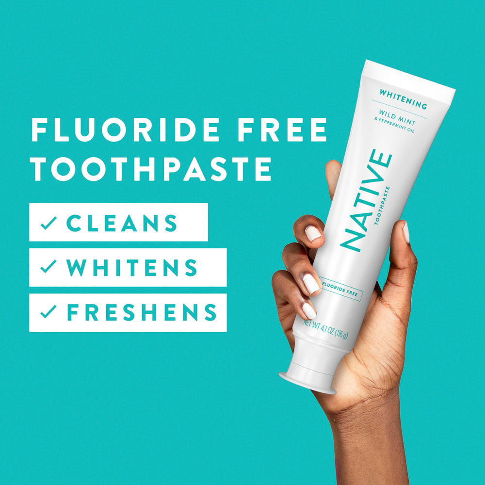 Three Wild Mint toothpaste tubes in a 3-pack