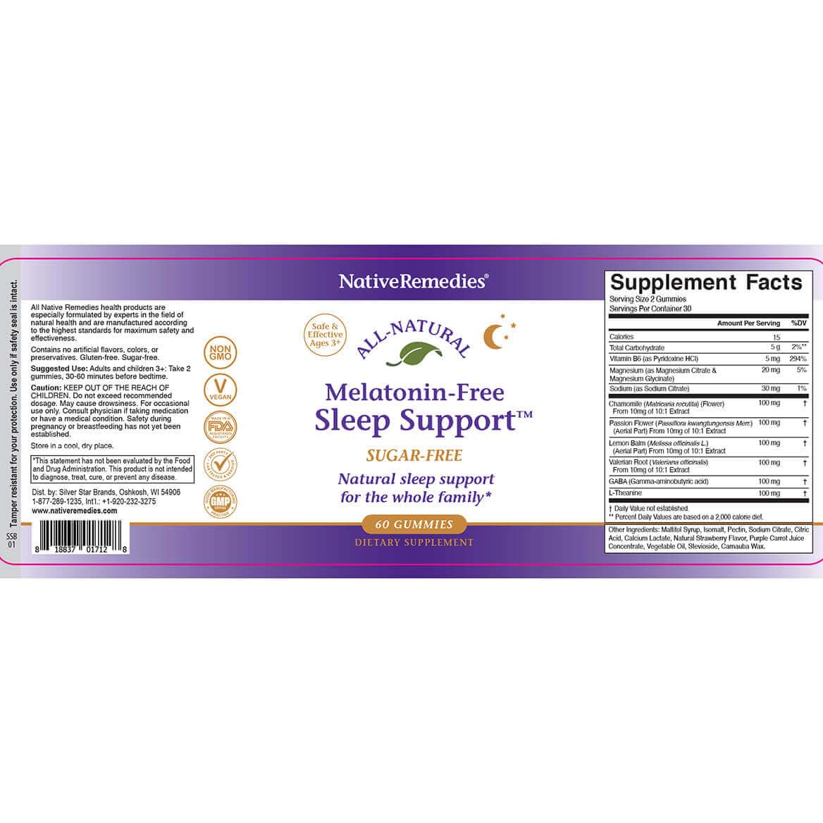 Gummies and relaxation concept for adults