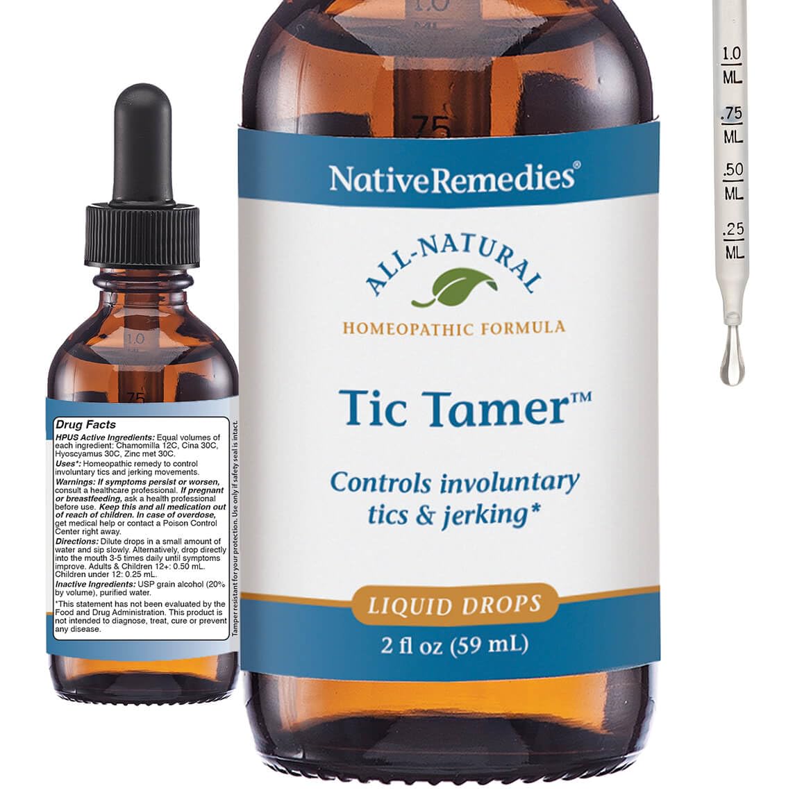 Native Remedies Tic Tamer 2 fl oz bottle front view