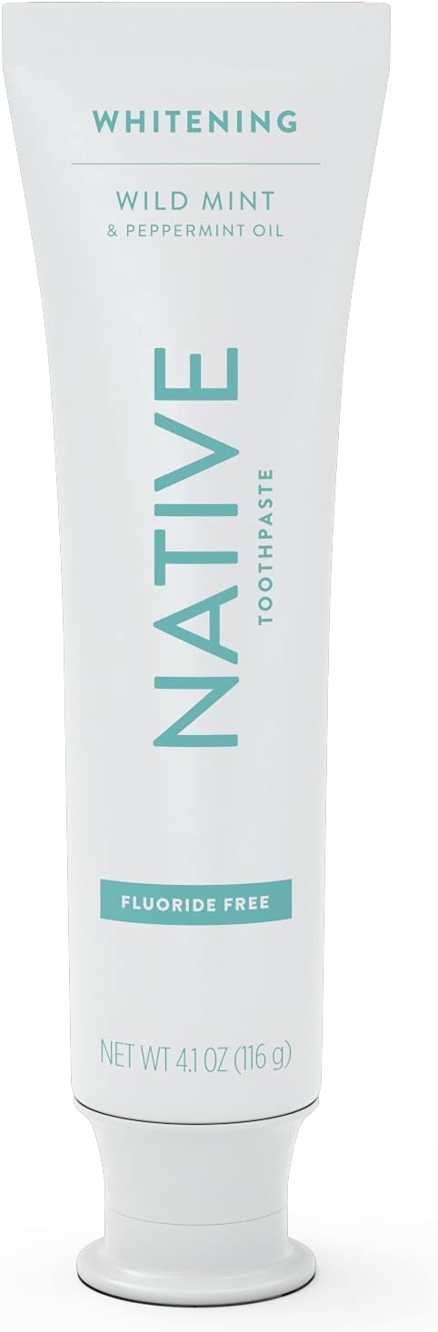 Tube of Native Wild Mint Fluoride Free Toothpaste, 4.1 oz