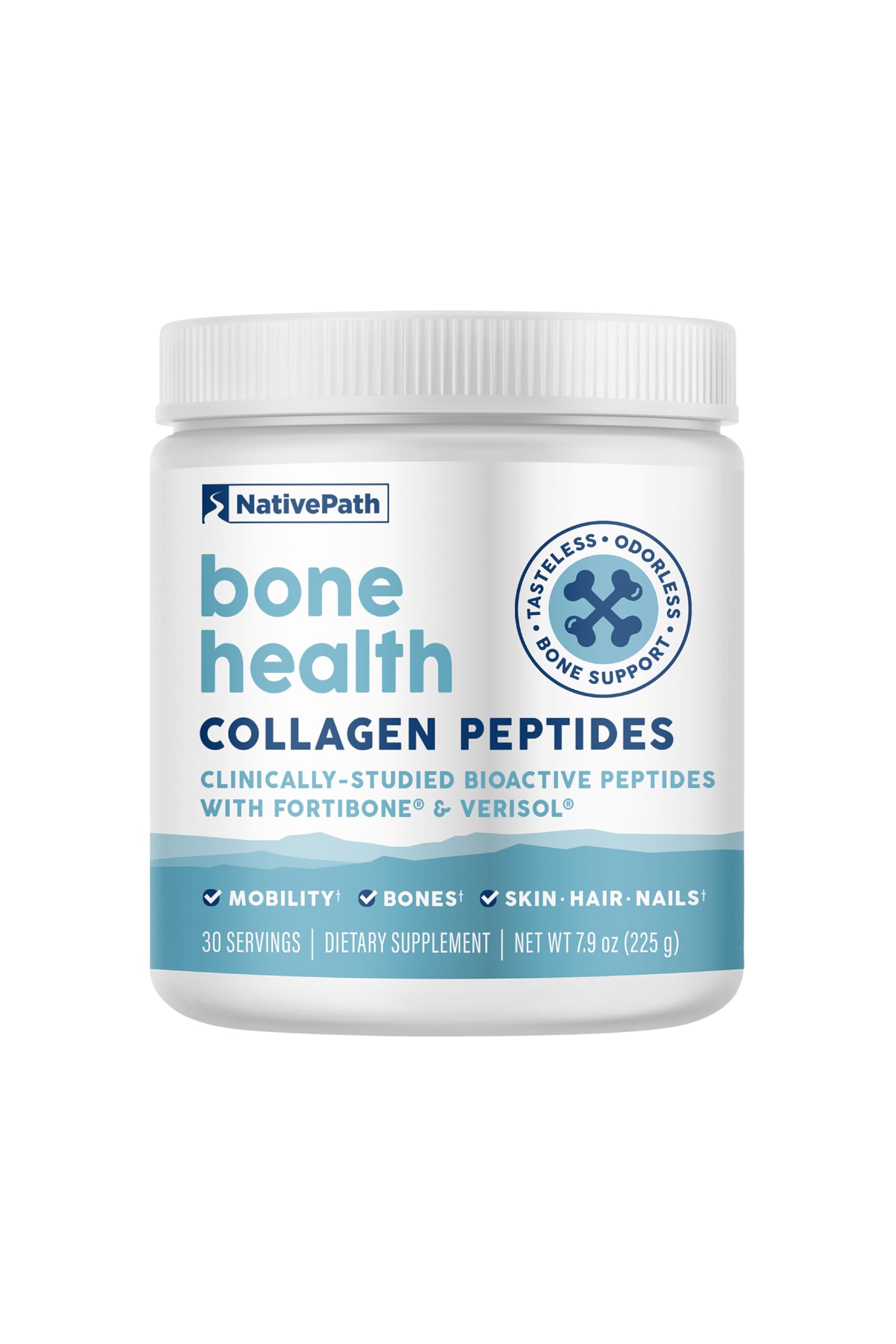 NativePath Bone Health Collagen Peptides bottle