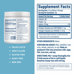 Fortibone and Verisol ingredients close-up