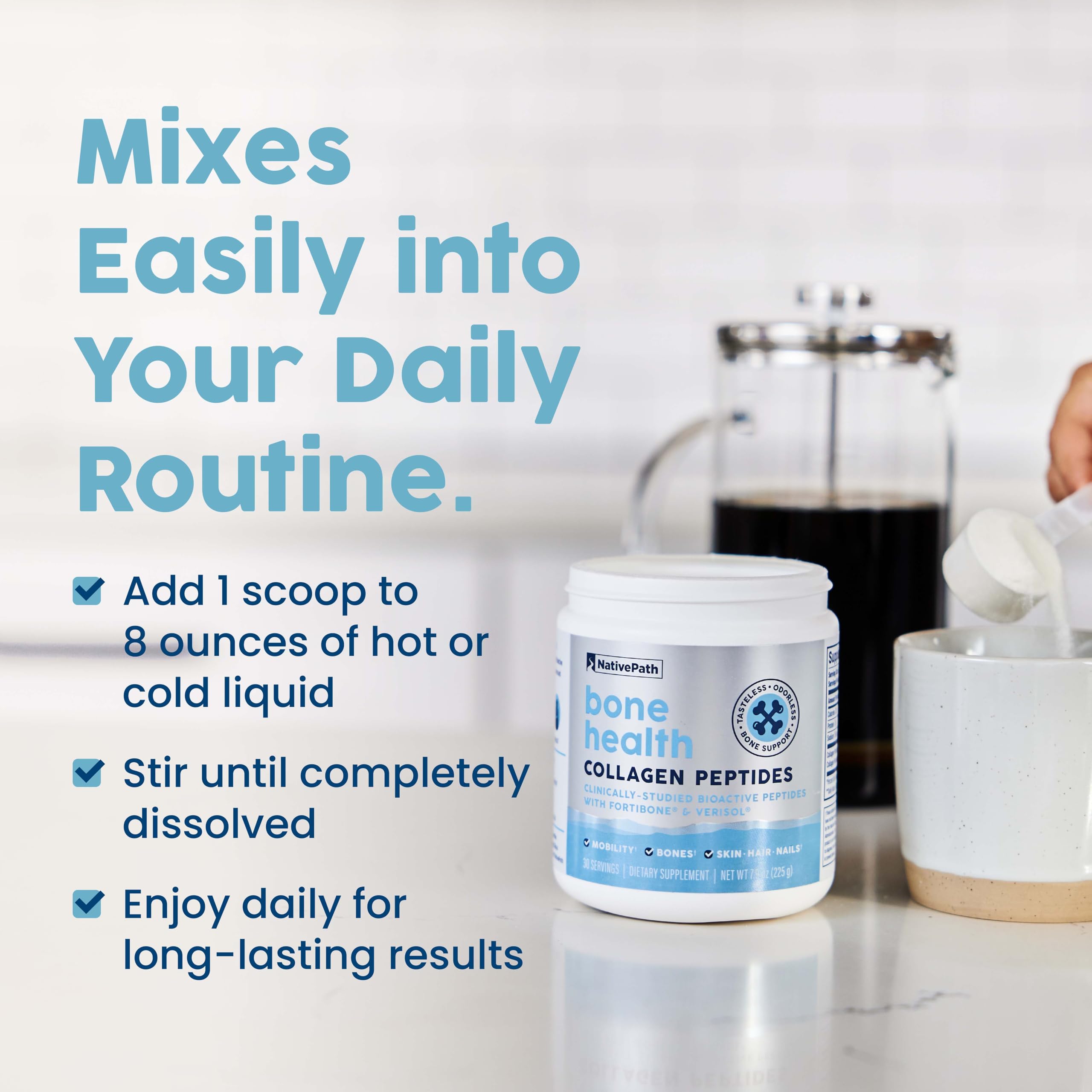 7.9 ounce container with 30 servings