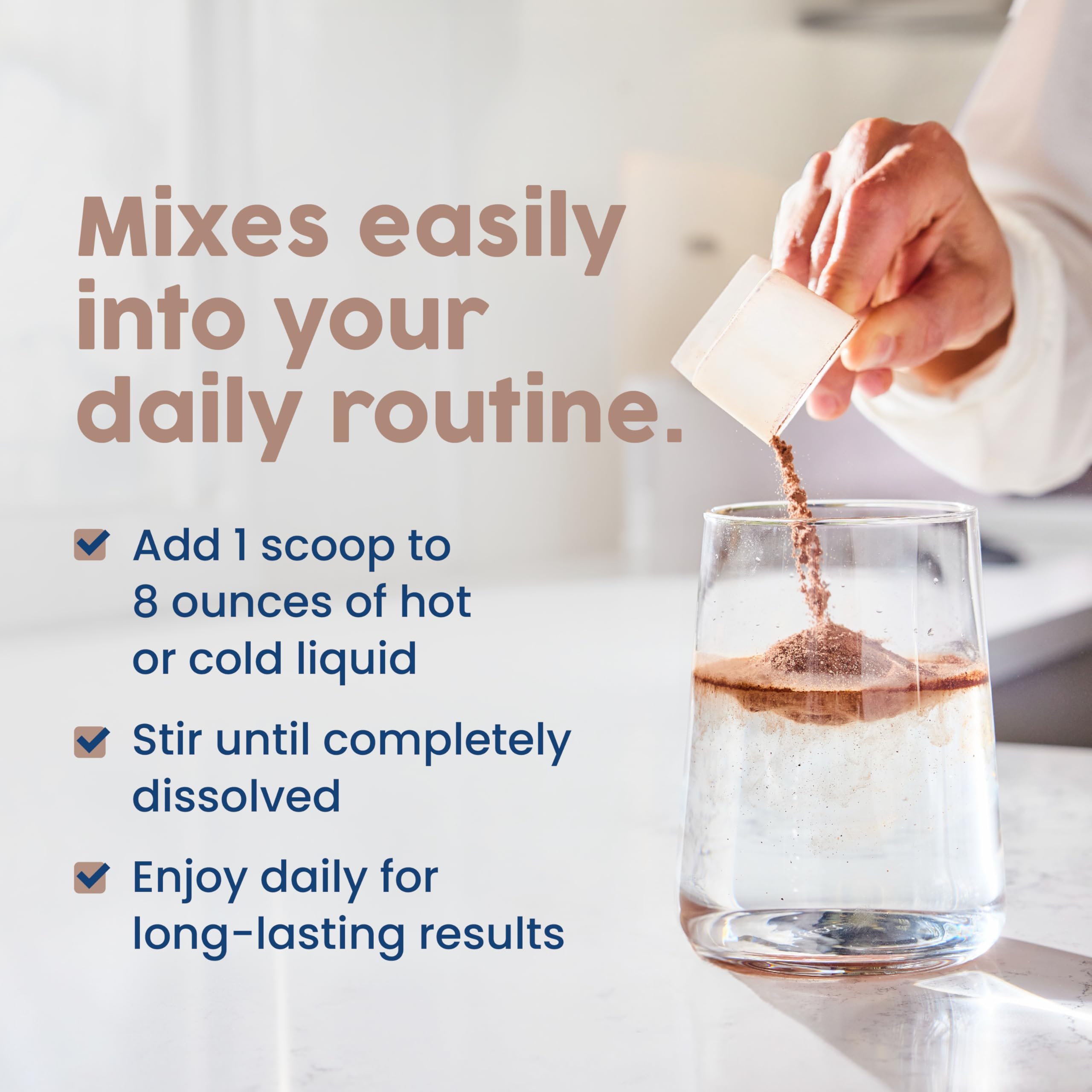 Keto and Paleo lifestyle concept with collagen powder