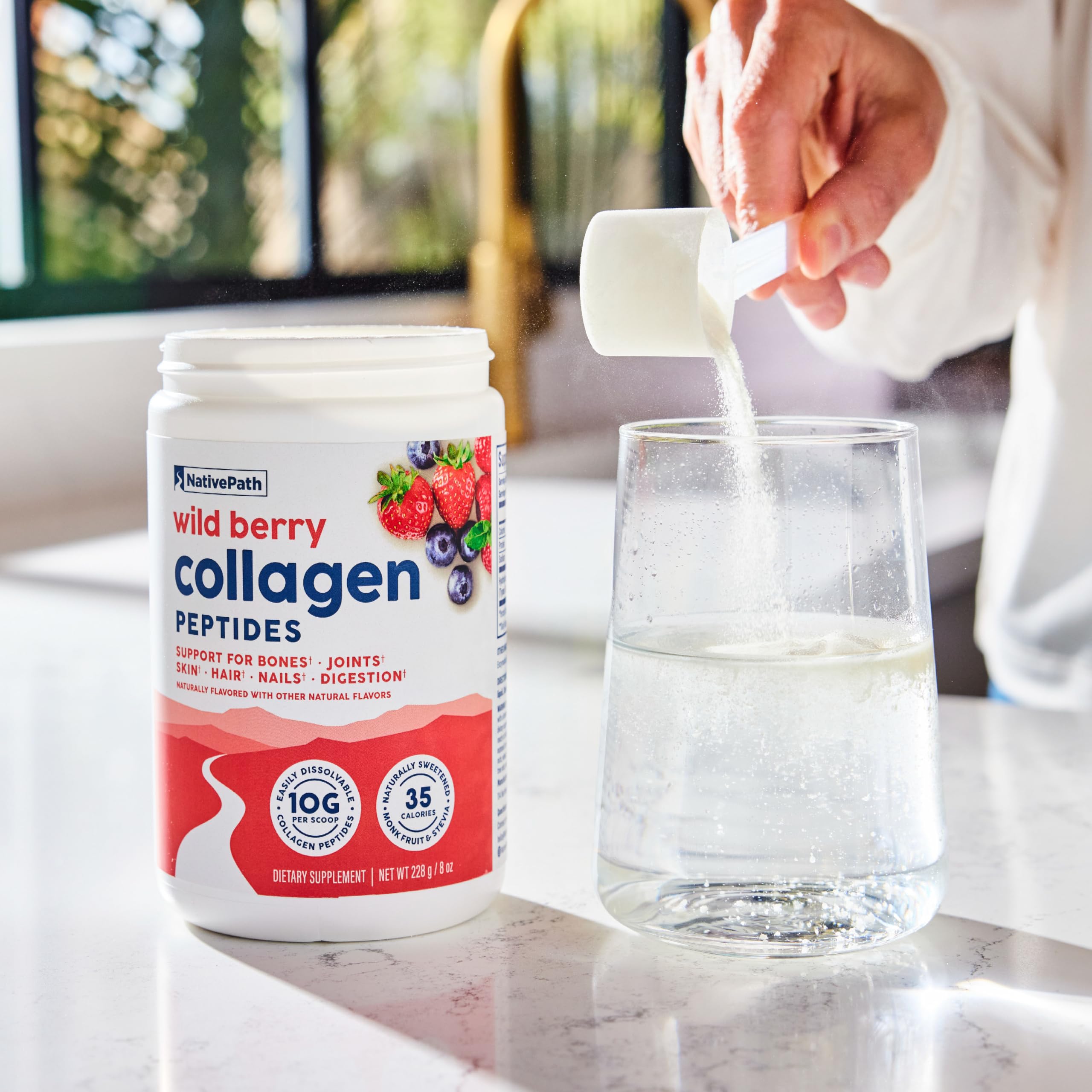 Gluten-free and dairy-free label for NativePath Collagen Peptides