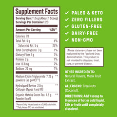 Hydrolyzed Type I & III collagen powder close-up