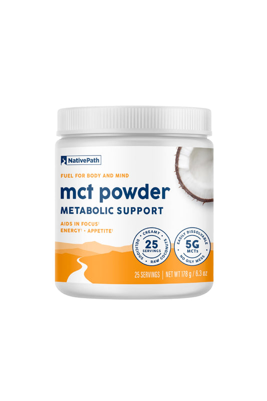 Bottle of NativePath MCT Powder Unflavored