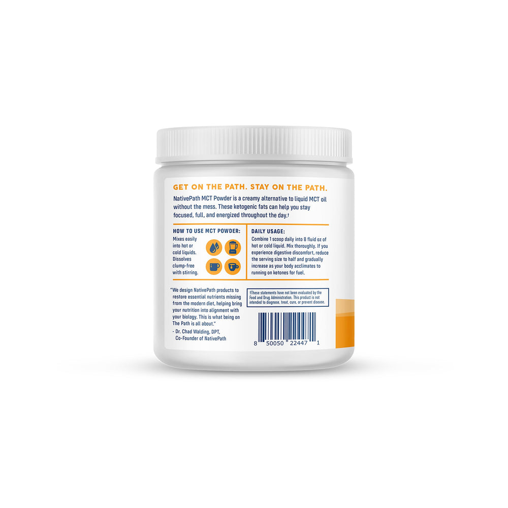 USA-made GMP facility stamp on NativePath MCT Powder