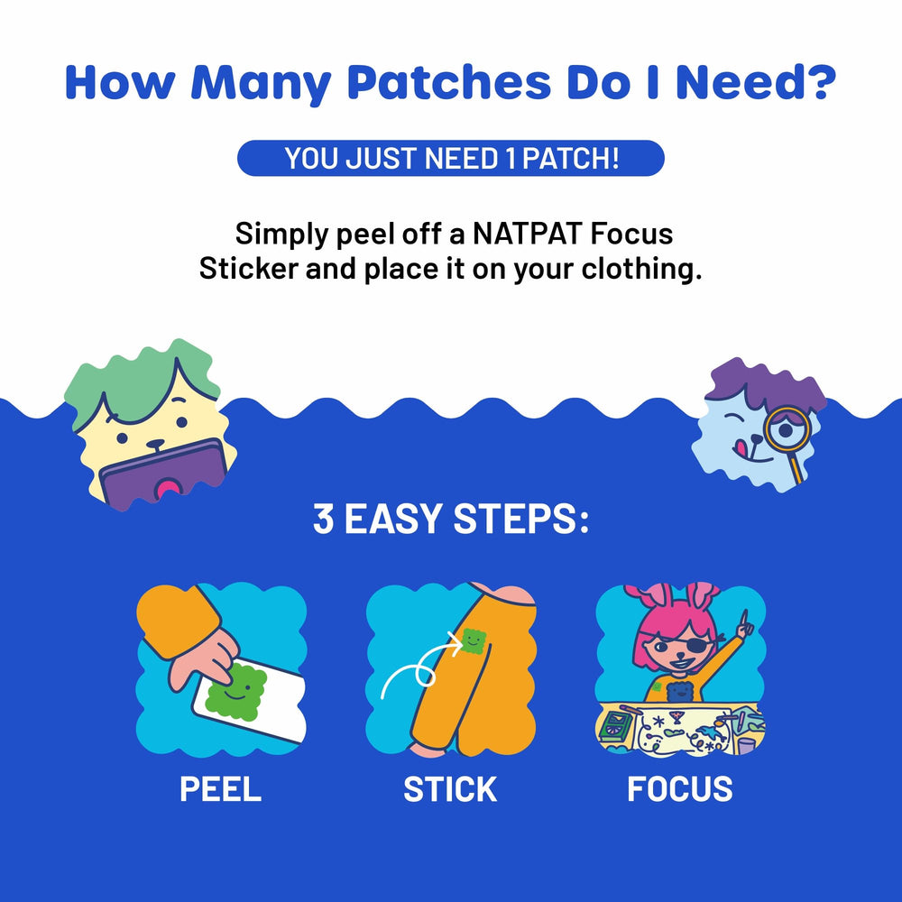 NATPAT Focus Patch worn during sports activity
