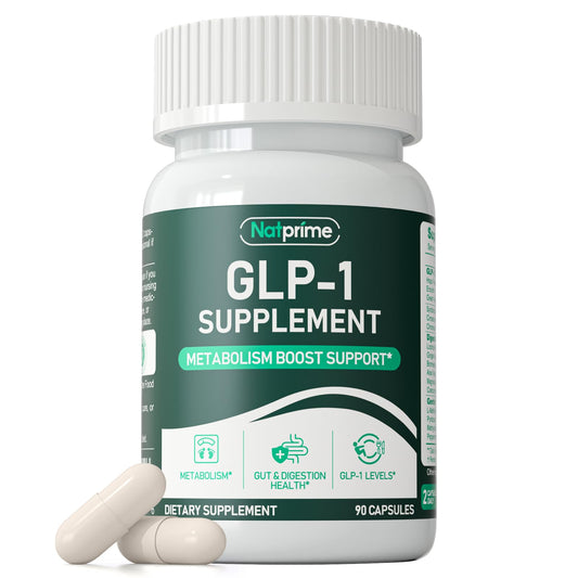 Natprime GLP-1 supplement bottle for women and men