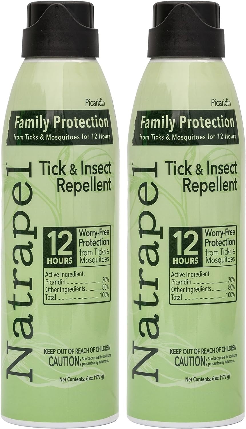 Natrapel Eco-Spray bottle angled for quick, non-greasy application.