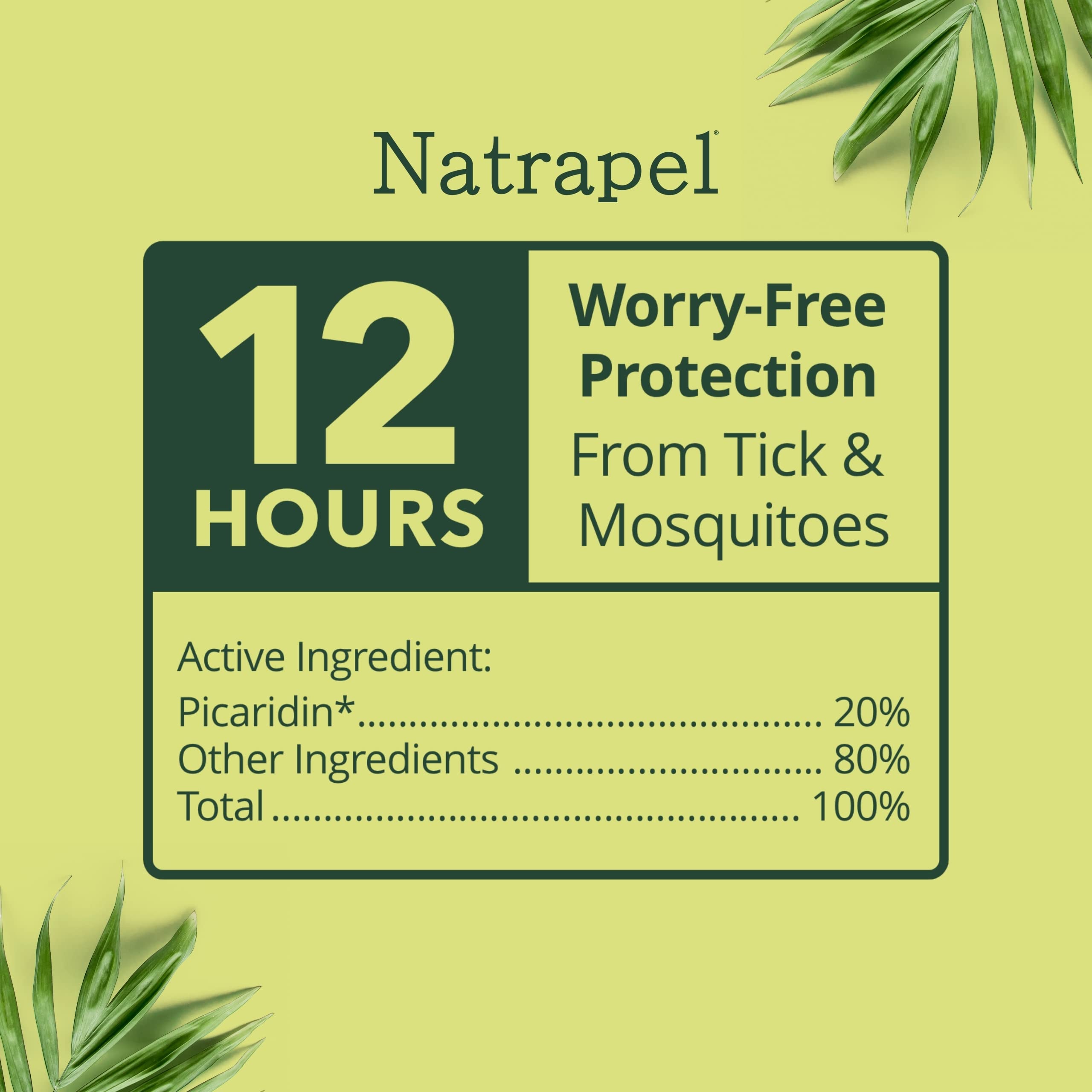 Natrapel Eco-Spray mist close-up showing even coverage.