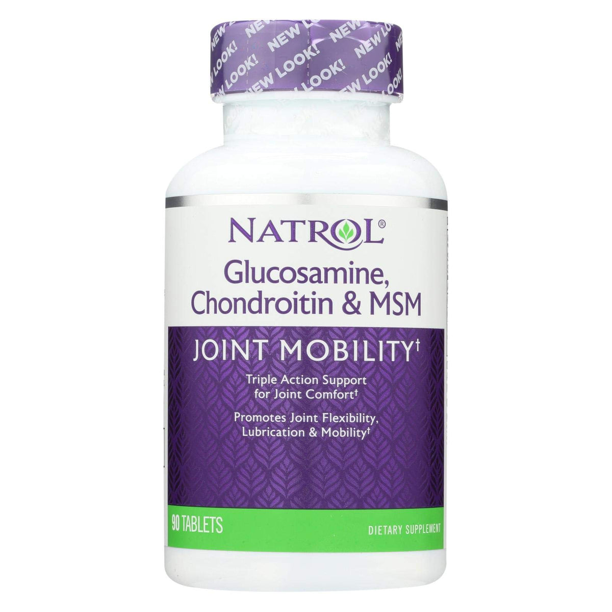 Natrol Glucosamine Chondroitin MSM 90 tablets packaging