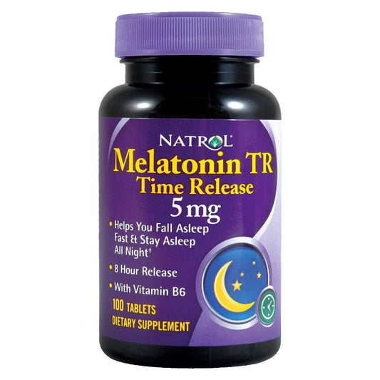 Natrol Melatonin Time Release 5mg Tablets – 100 count, Pack of 3