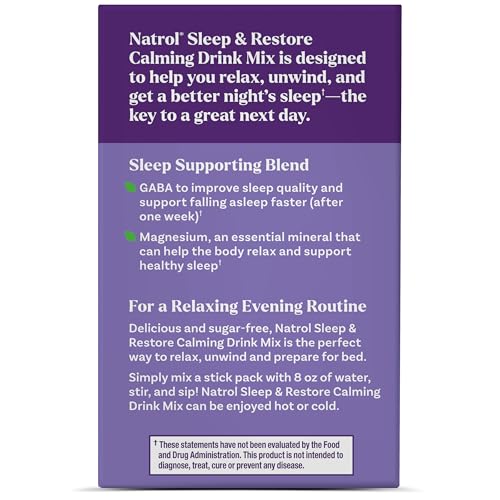 Nighttime calm and restful sleep concept with Natrol Sleep + Restore