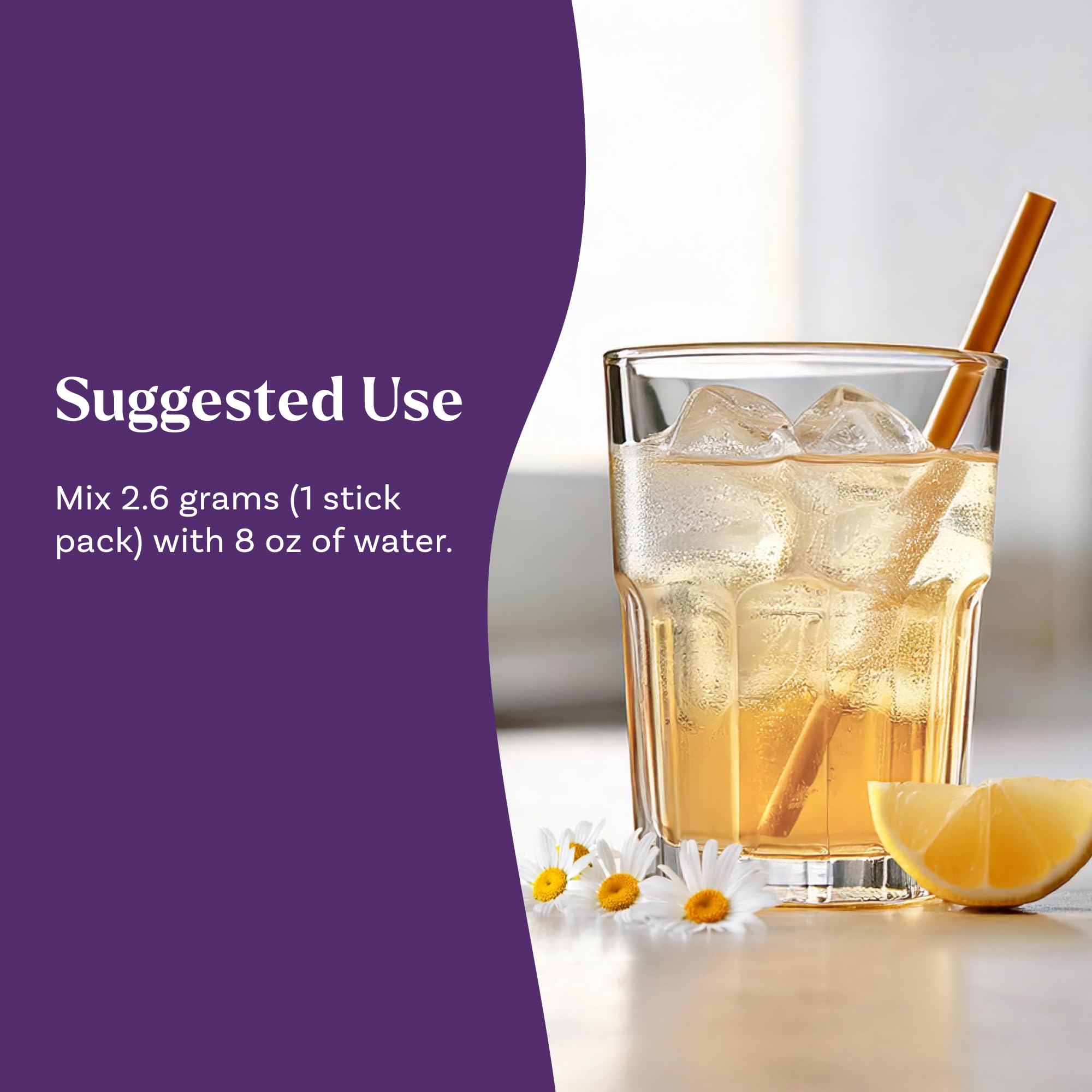 Preparing Natrol Sleep + Restore drink in 8 oz water