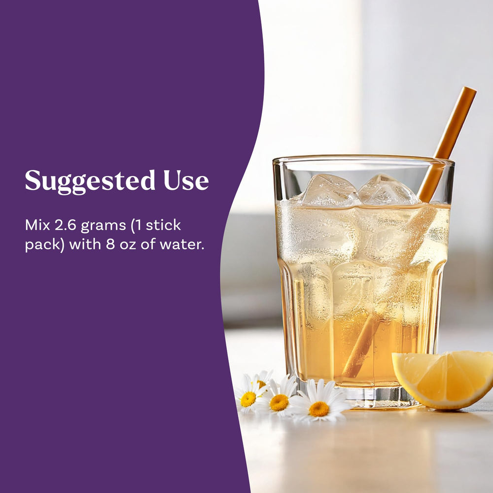 Preparing Natrol Sleep + Restore drink in 8 oz water