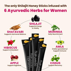 Benefits: energy and hormonal balance for women from Shilajit Honey Sticks for Women