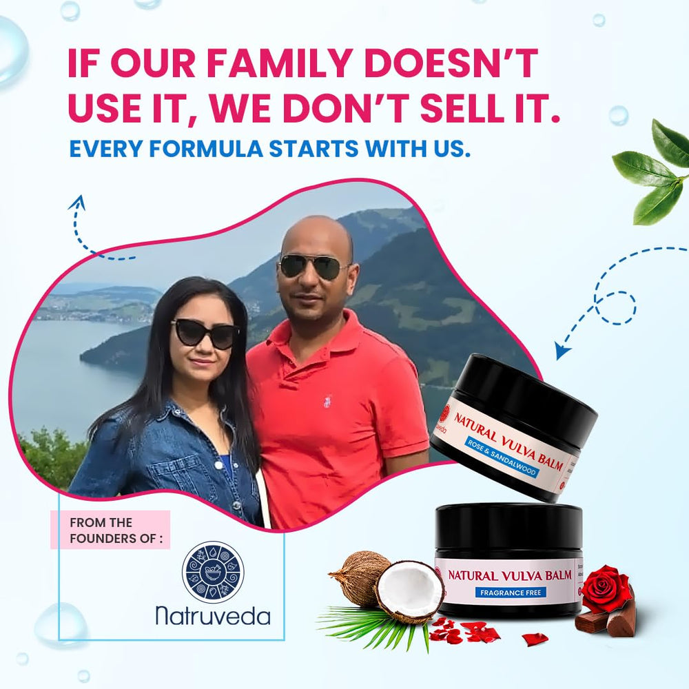 Natruveda Vulva Balm fragrance-free label on jar