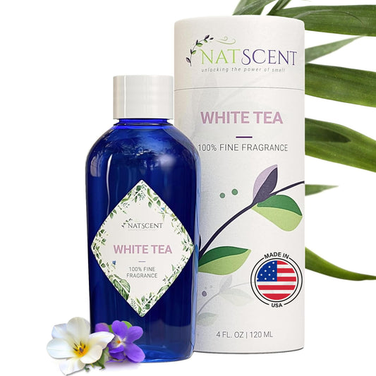 Natscent White Tea diffuser oil 4 oz bottle