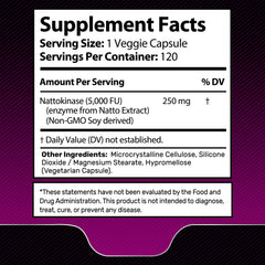 Natto-derived nattokinase enzyme source