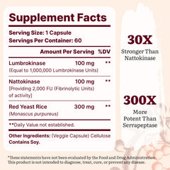 Nattokinase 100mg with 2,000 FU activity