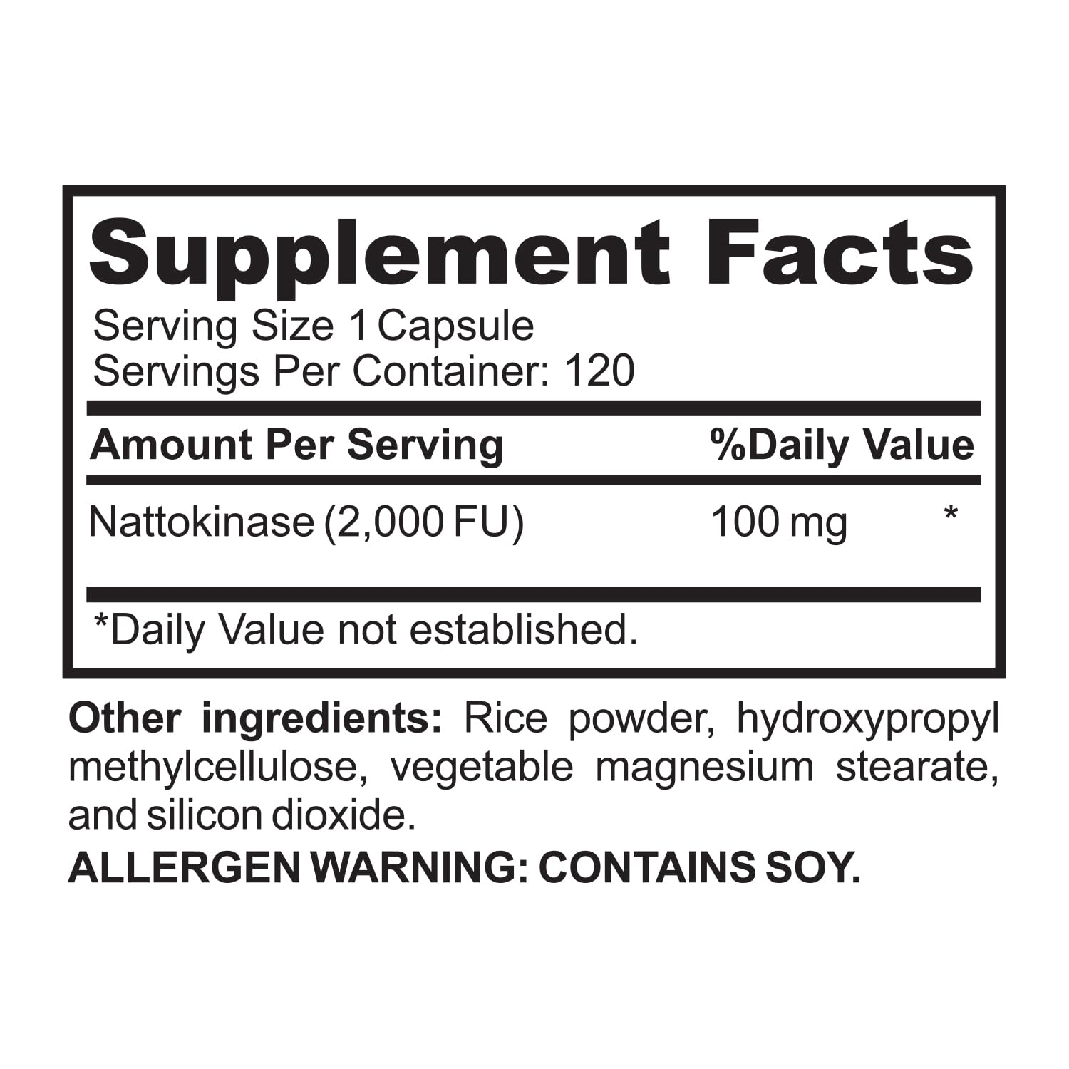 Close-up of Nattokinase 2000 FU capsule