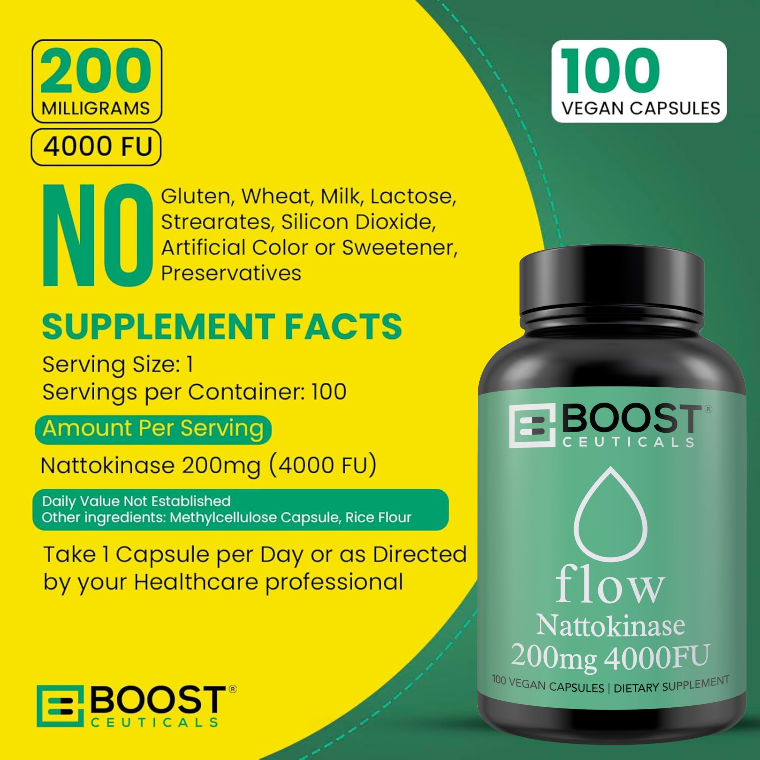 100 days supply label on bottle