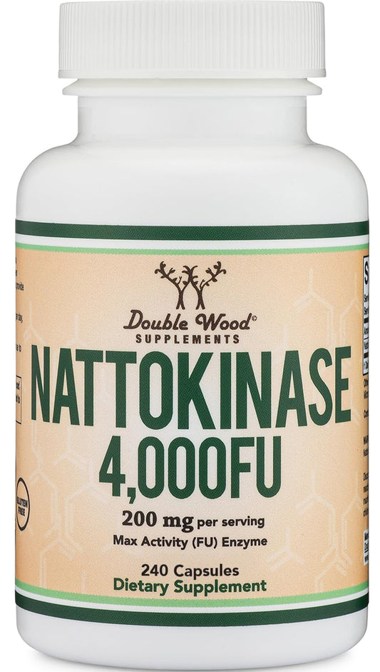 Nattokinase 4,000 FU bottle front view