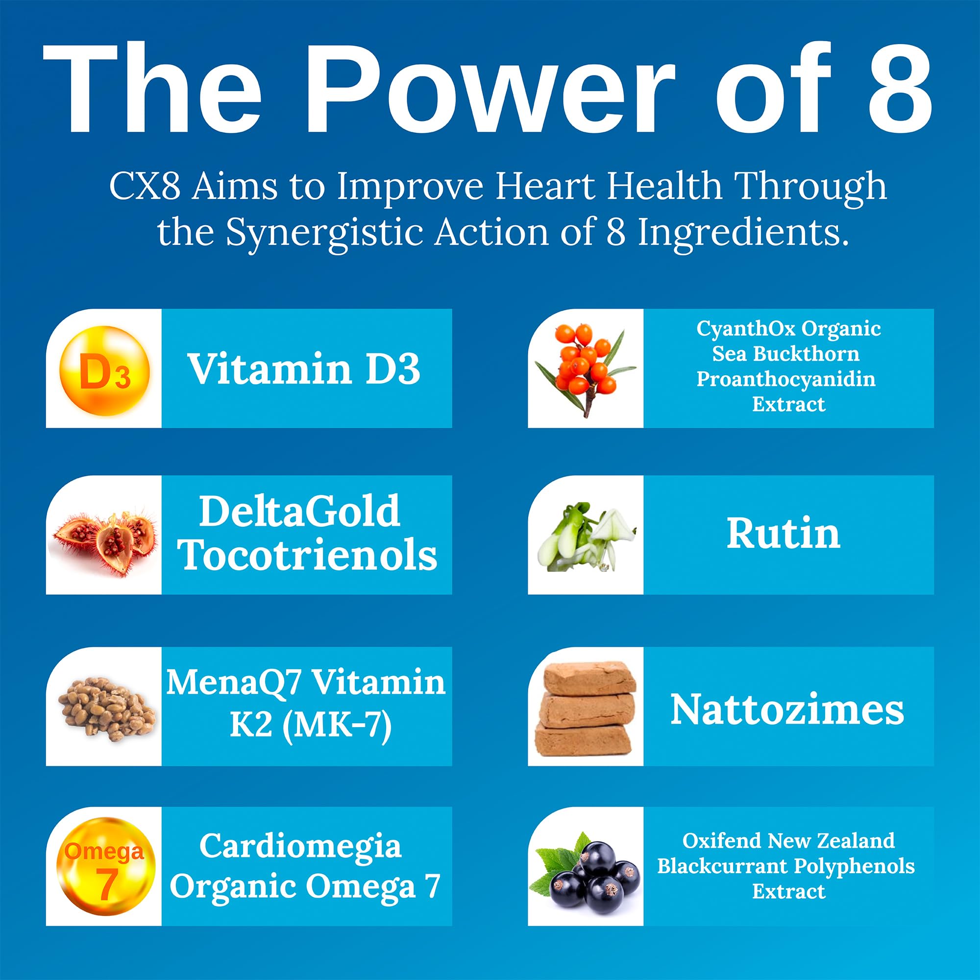Nattokinase enzyme in Xtendlife CX8 for circulation
