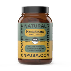 Bottle of Complete Natural Products Nattokinase Capsules 100 count