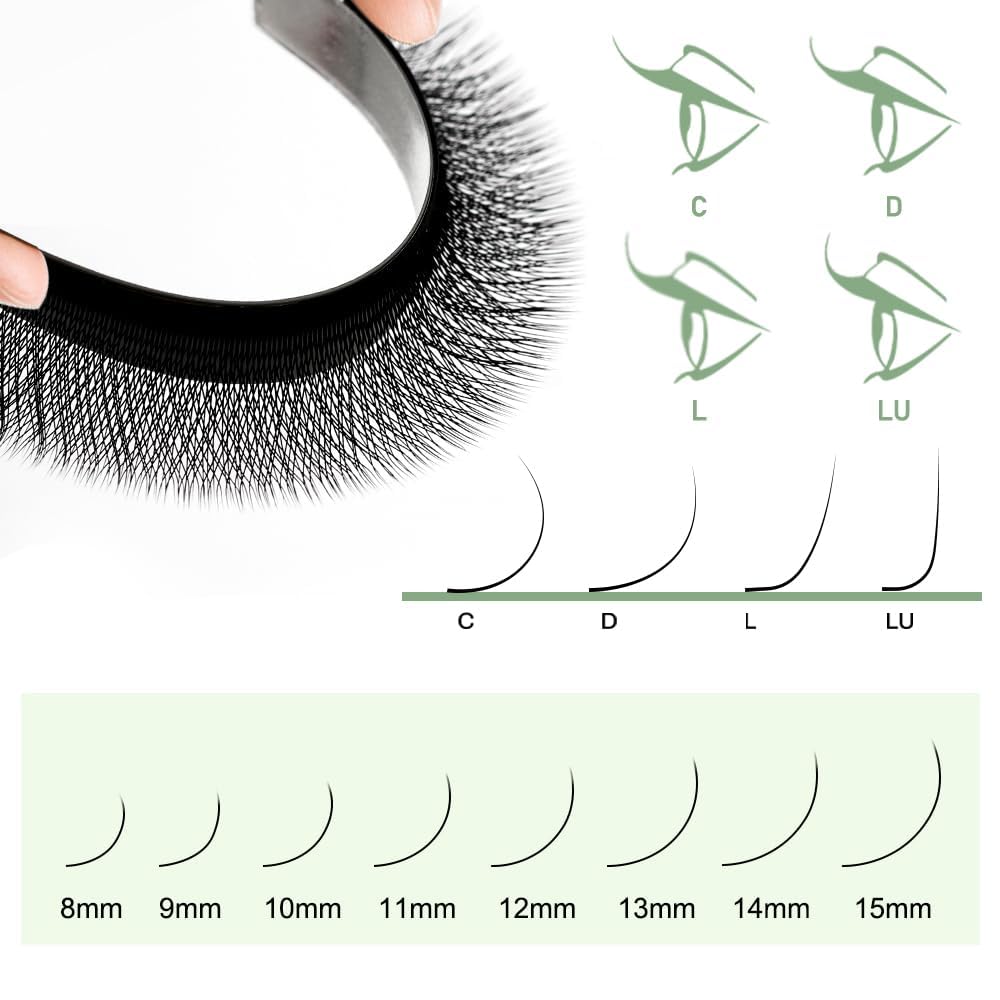 NATUHANA natural fluffy look with W-shaped clover for density without kink.