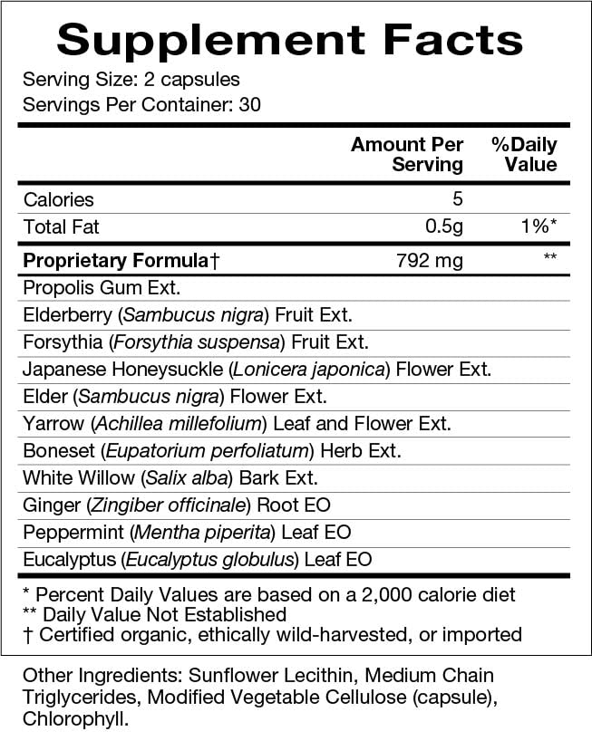 Close-up of Flew Away bottle showing label and ingredients