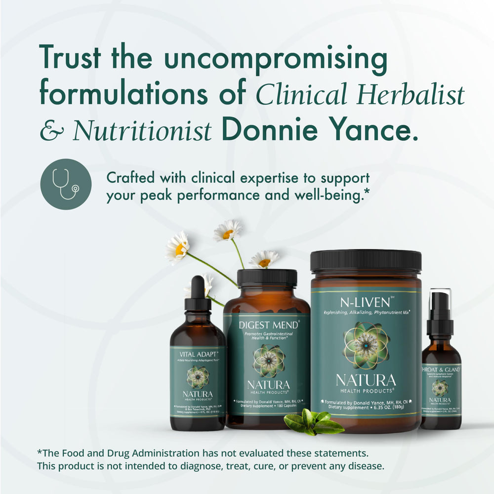 Lifestyle image of a relaxed person holding Natura Health Tranquility