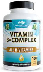 NaturaLife Labs Vitamin B-Complex 100 vegan capsules bottle