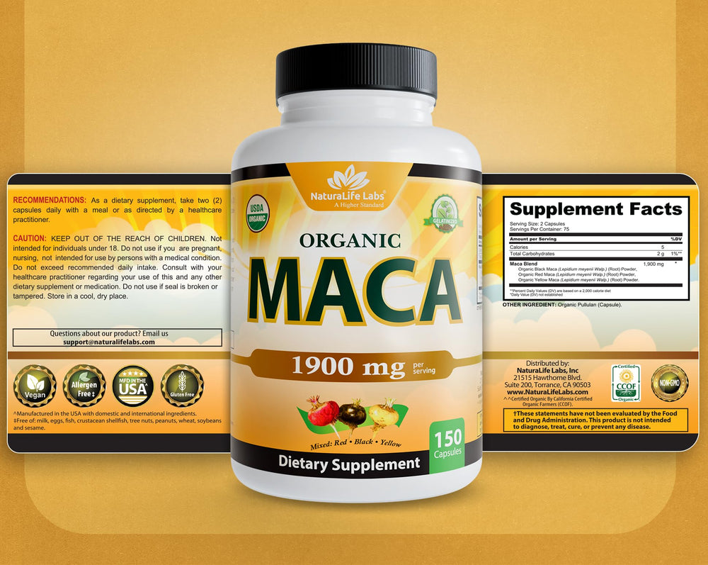 Product on a bright, clean surface with packaging