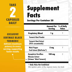 Natural antioxidant turmeric extract supporting digestion and overall health