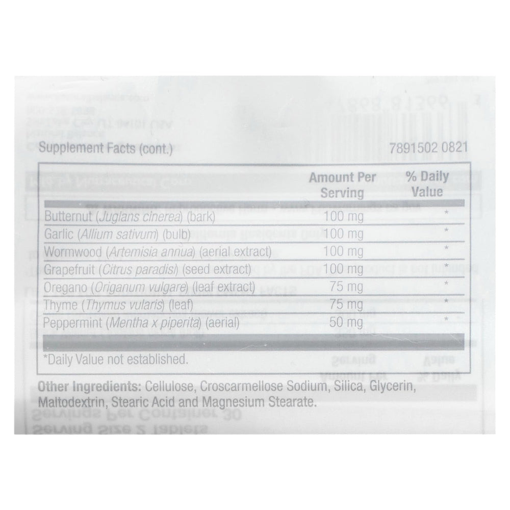Parazide Clenz 60ct packaging and brand logo