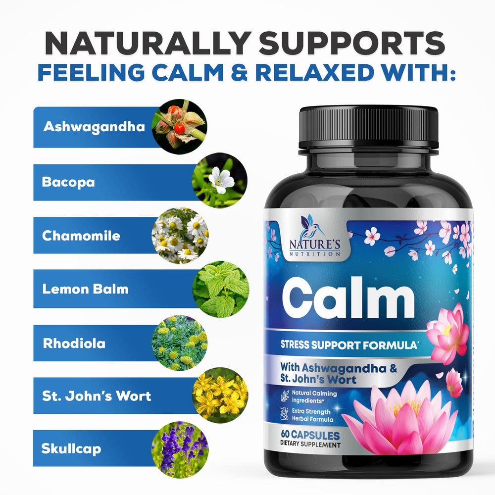Natural Calm bottle showing vegan, non-GMO, and gluten-free icons