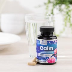 Label highlighting L-Theanine and botanicals