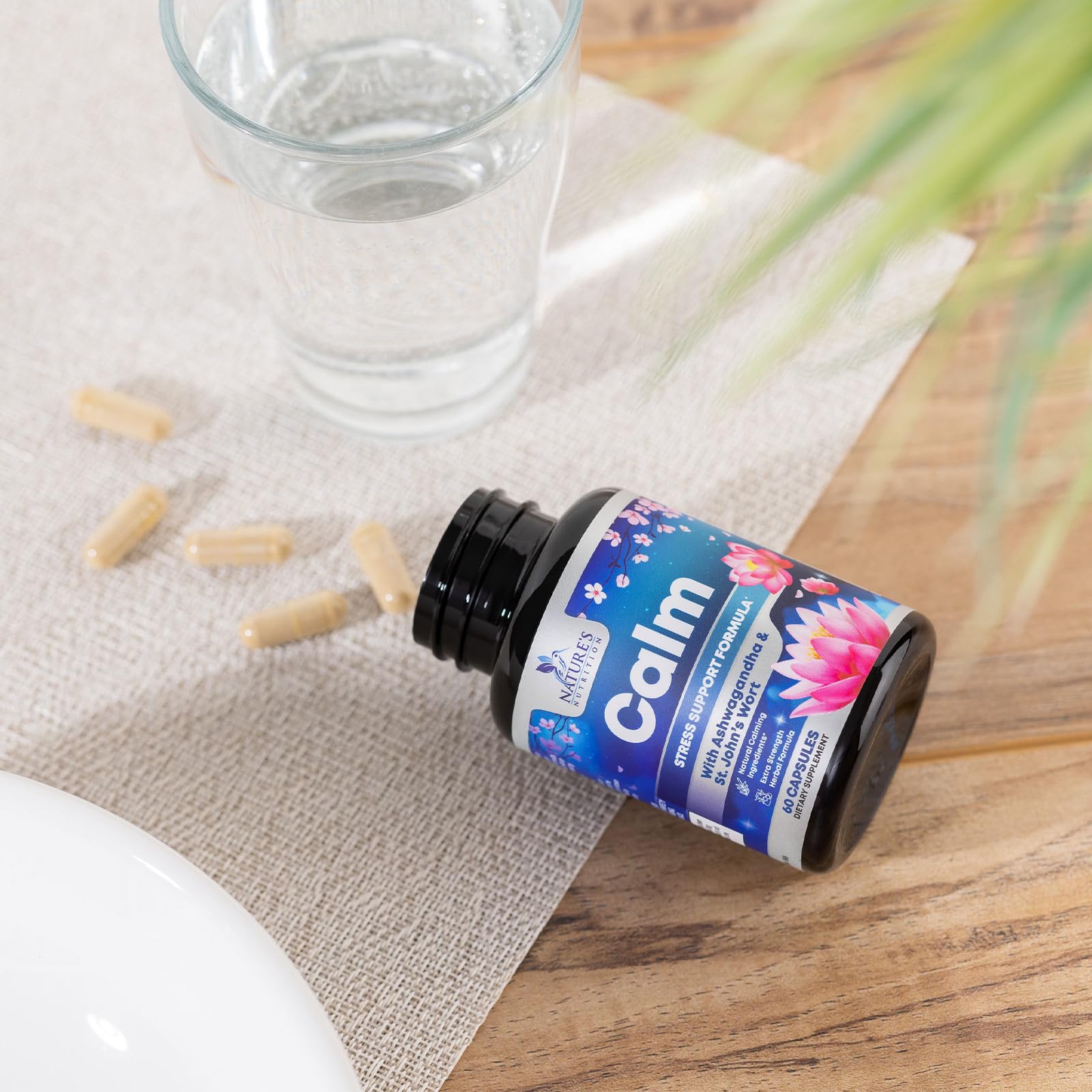 Nature's Nutrition branding with vegan and gluten-free tags