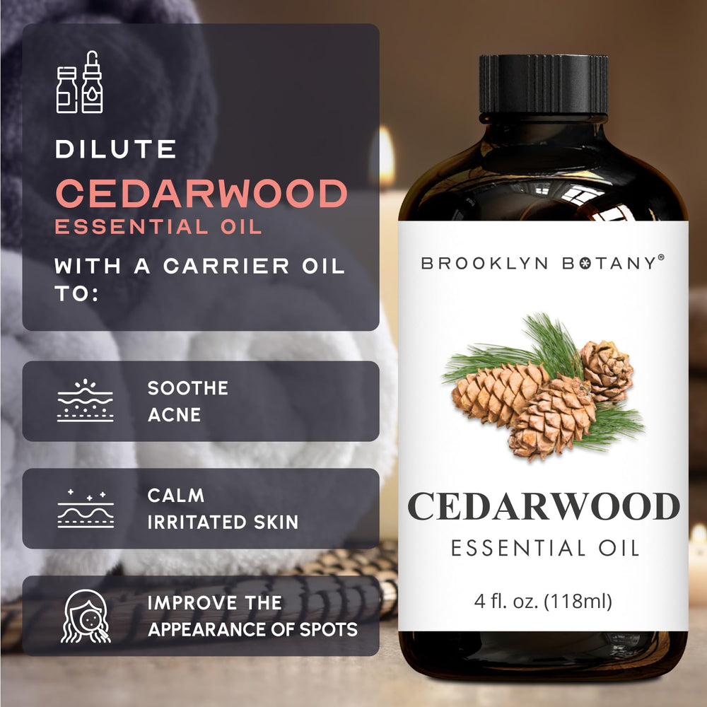 Natural Cedarwood essential oil for aromatherapy