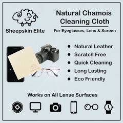 Chamois cleaning cloths being used on screens