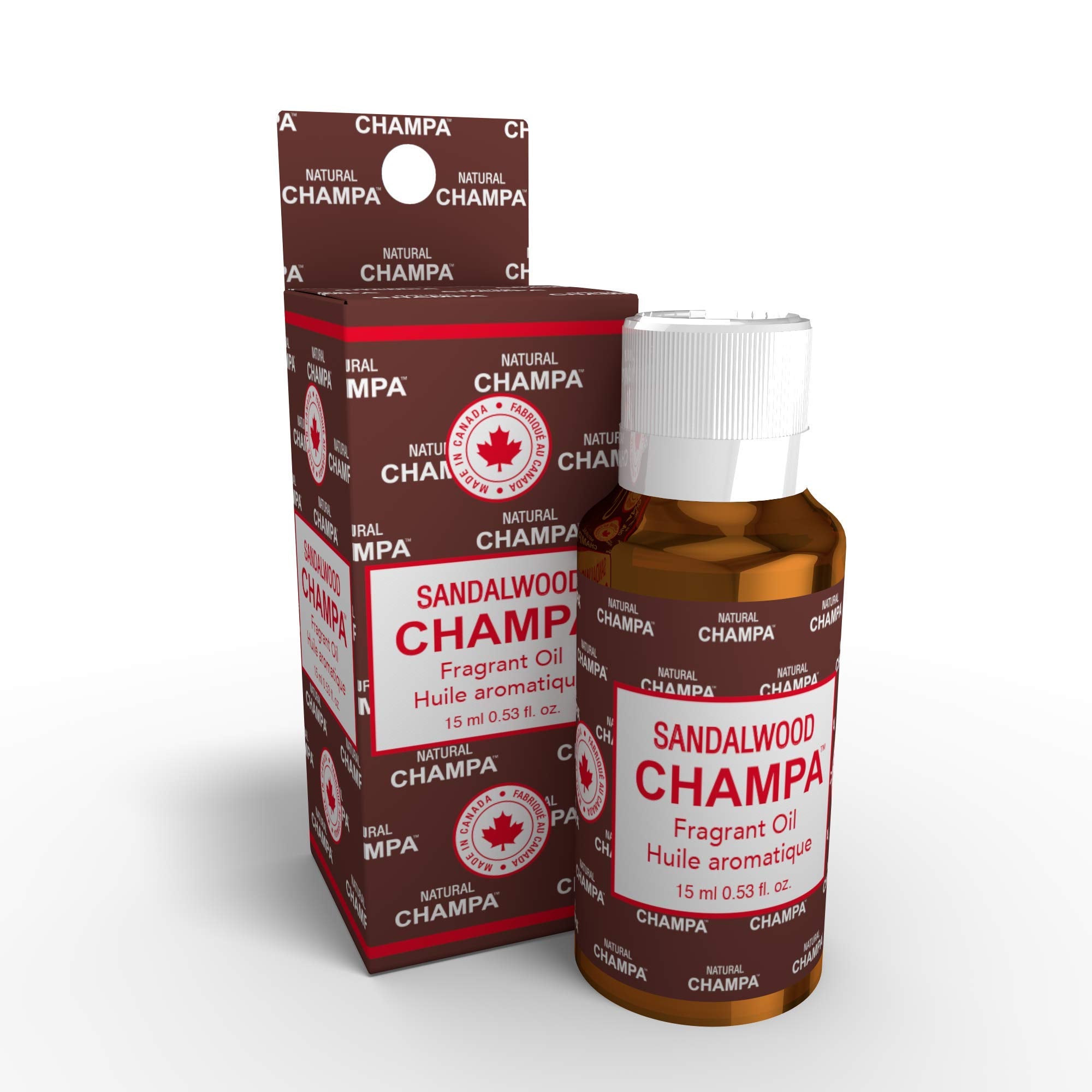 Natural Champa Sandalwood Champa oil bottle for spa-grade aromatherapy.