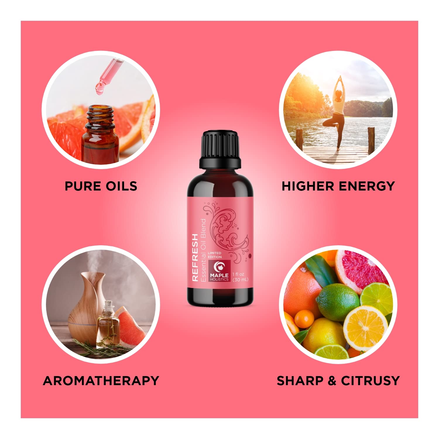 Natural cleaning diffuser oil with citrus blend for home use