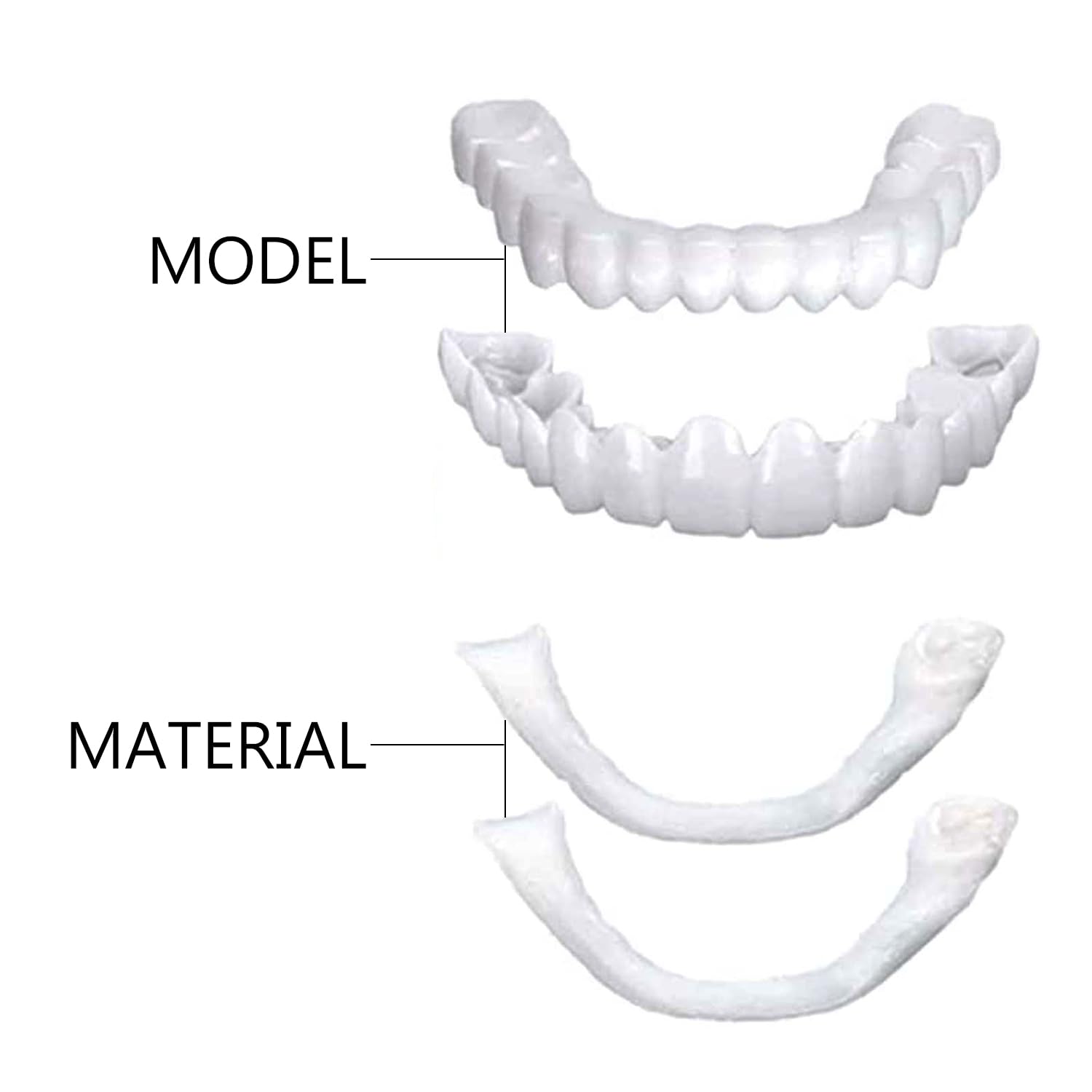 Natural-looking white smile aligners for men and women